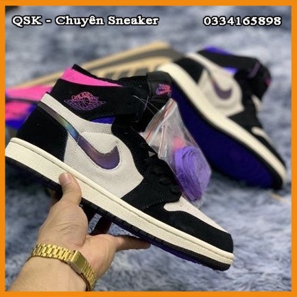 Giày Jordan 1 High Zoom Air CMFT PSG Paris Saint-Germain Fullbox, Giày thể thao jordan 1 psg phản quang logo cực đẹp