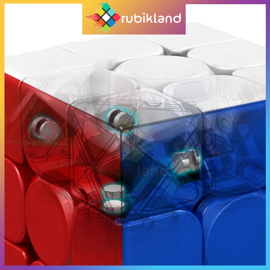 Rubik 3x3 MoYu MeiLong 3M Có Nam Châm Rubic 3 Tầng Stickerless 3x3x3 Đồ Chơi Trí Tuệ Trẻ Em