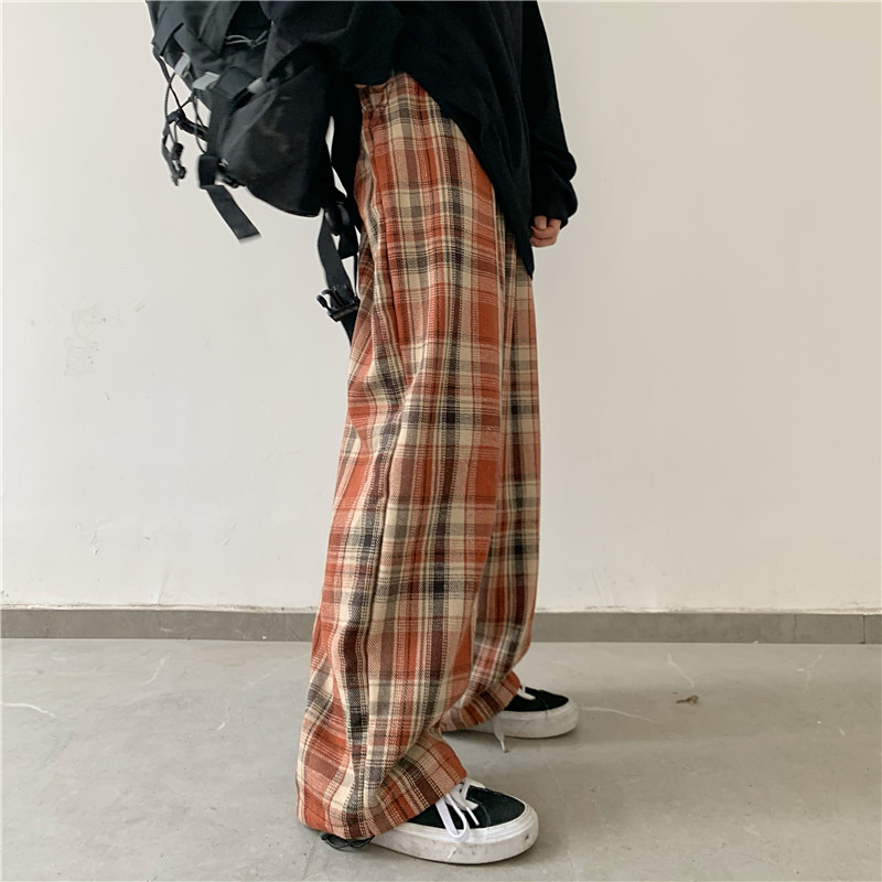 Quần Len Dài Ống Rộng Họa Tiết Sọc Caro Thời Trang | BigBuy360 - bigbuy360.vn