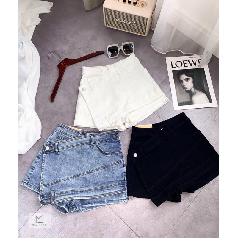 quần giả váy vạt lệch