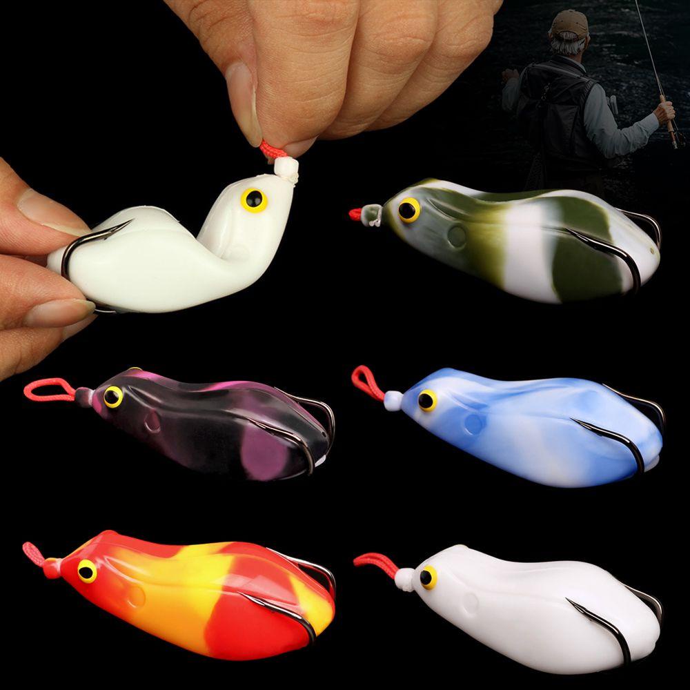 Mồi Câu Cá Giả Hình Ếch Mắt 3D 14g
