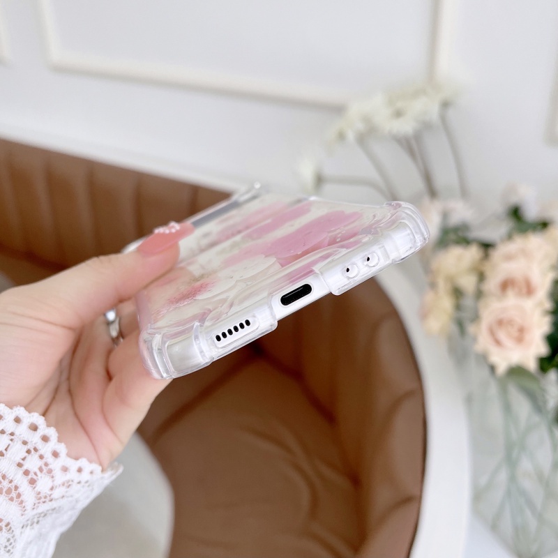 Ốp Điện Thoại Cứng Họa Tiết Hoa Khô Cho Samsung Galaxy Z Flip 4 Z Flip4