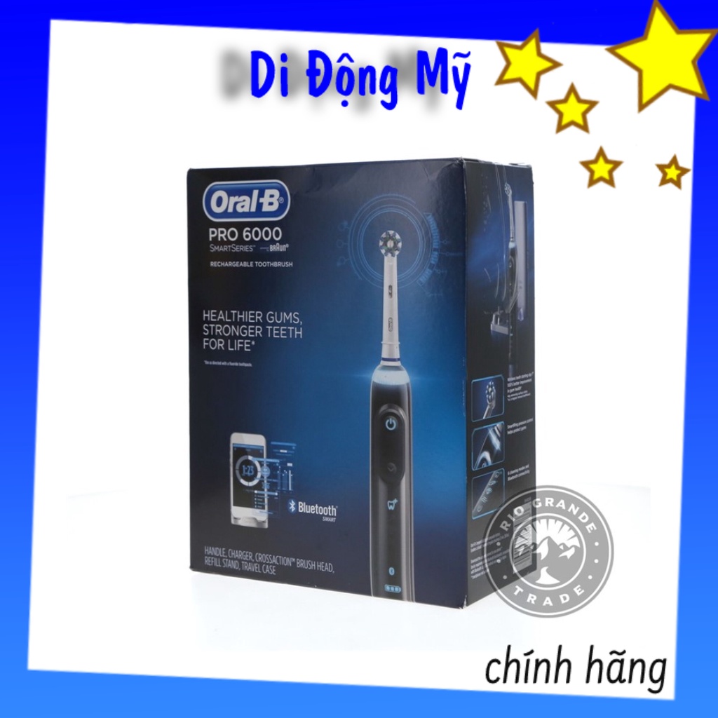 Oral-B 6000 / 6500 - Bàn chải điện OralB Rechargeable Toothbrush Black 6000 hoặc 6500