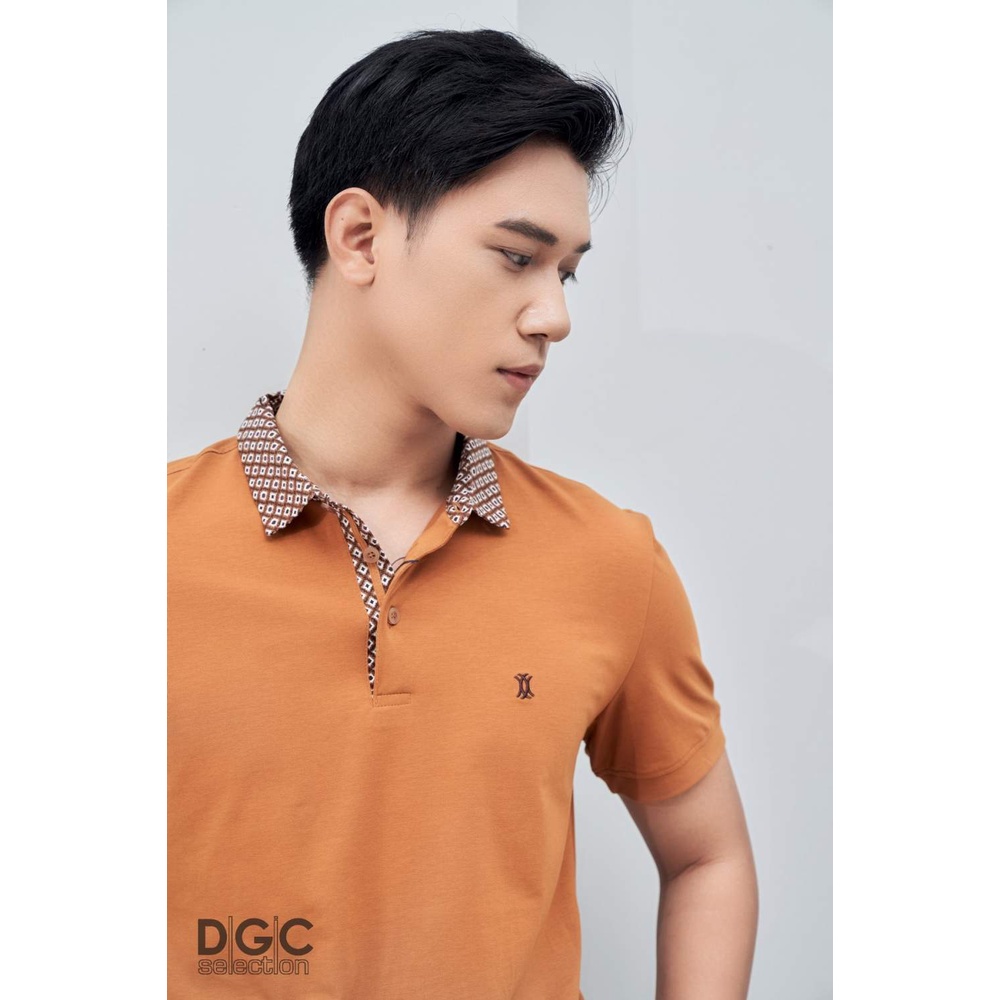 Áo Polo nam ngắn tay thời trang DGCs form Slim Fit cổ phối họa tiết, chất vải CVC mềm mát thấm hút tốt SAP2007M