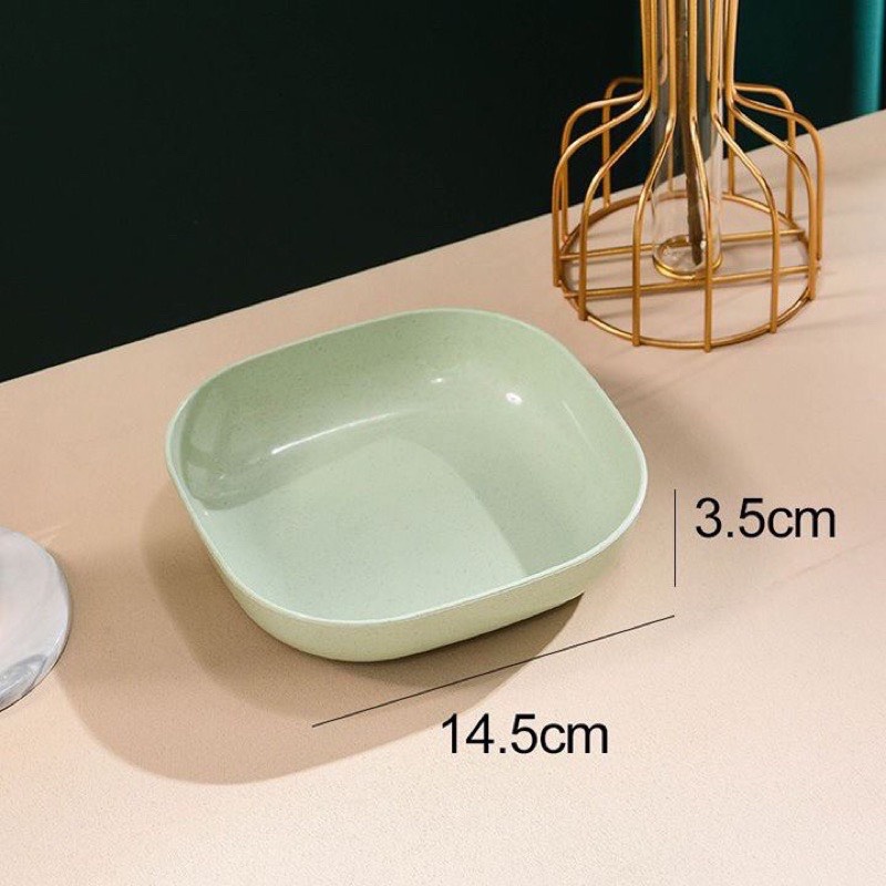 Set 8 Dĩa Nhựa Lúa Mạch Tone Màu Pastel Siêu Dễ Thương - SET 8 ĐĨA NHỰA  AN TOÀN SỨC KHỎE (4 Nông+ 4 Sâu)