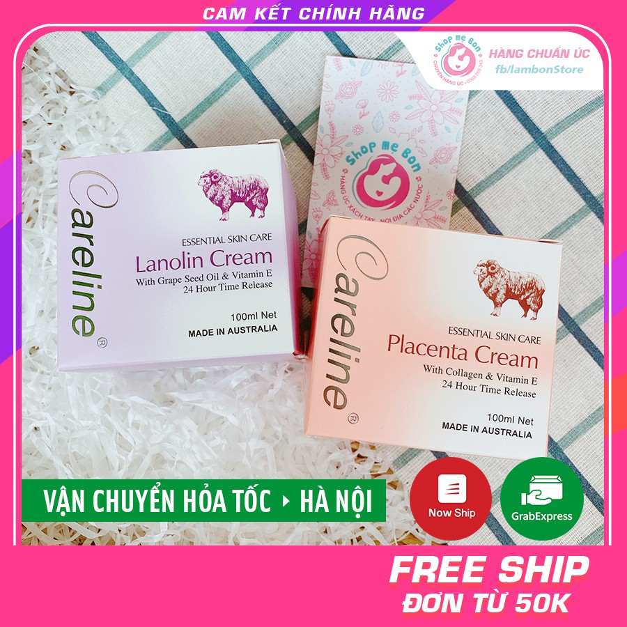 CHUẨN AIR] Kem cừu ÚC Careline Lanolin Cream 100ml (Date mới nhất) - Xuất xứ Úc