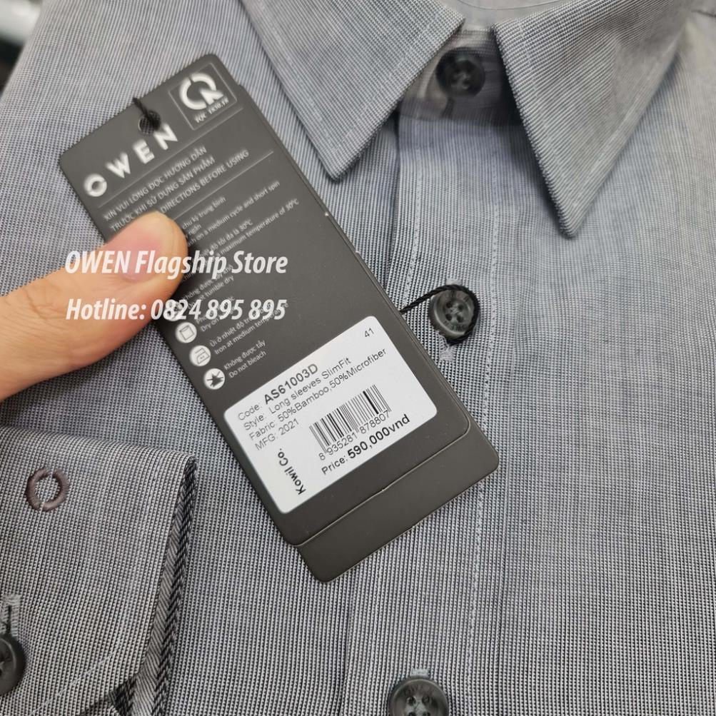 OWEN -  Áo sơ mi nam dài tay dáng SLIMFIT sợi Tre - Mã AS61003D - OWEN Flagship Store
