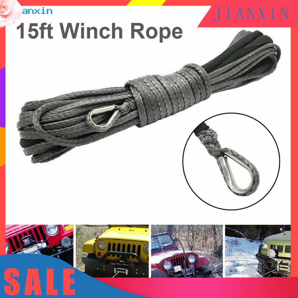 Dây cáp kéo tời 3.5T bằng sợi tổng hợp chắc chắn cho xe hơi