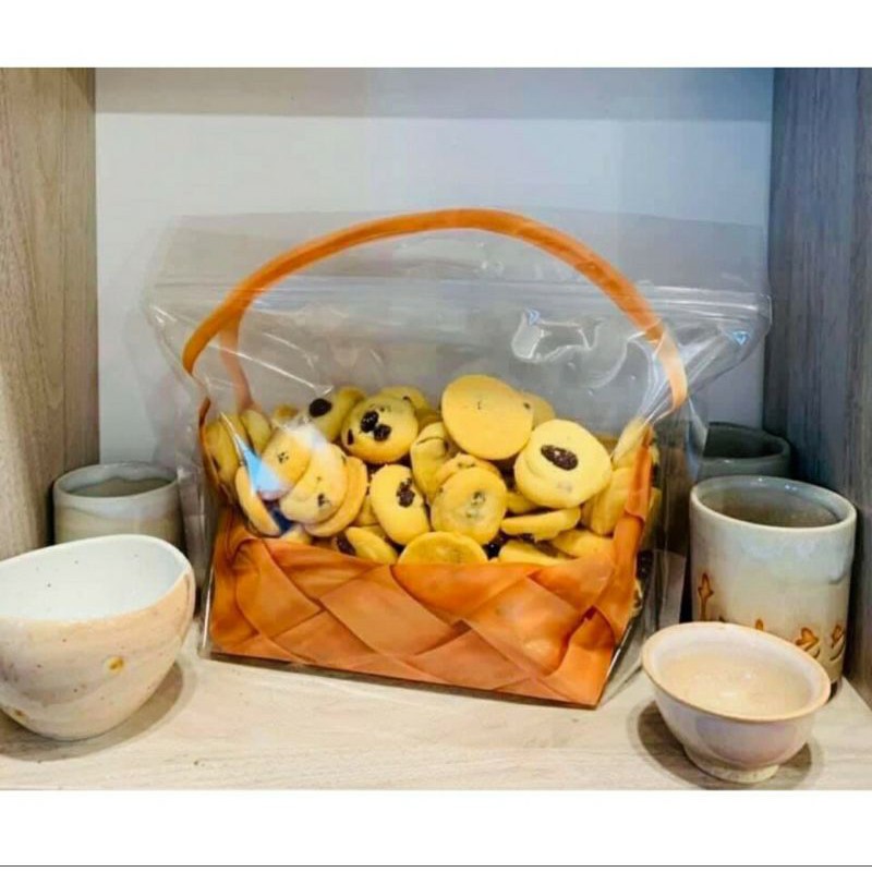 Túi zip hình giỏ mây