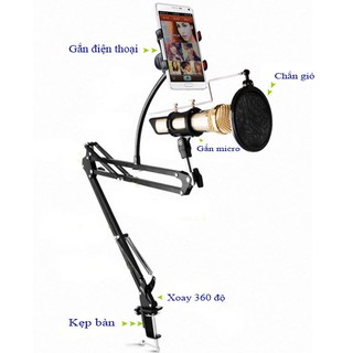 chân kẹp mic
