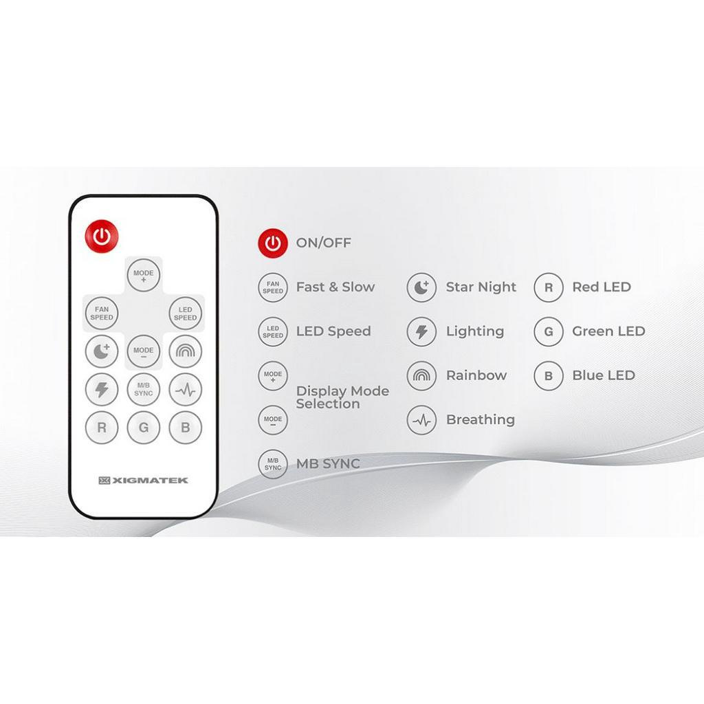 Fan Quạt Tản Nhiệt XIGMATEK STARLINK ULTRA WHITE