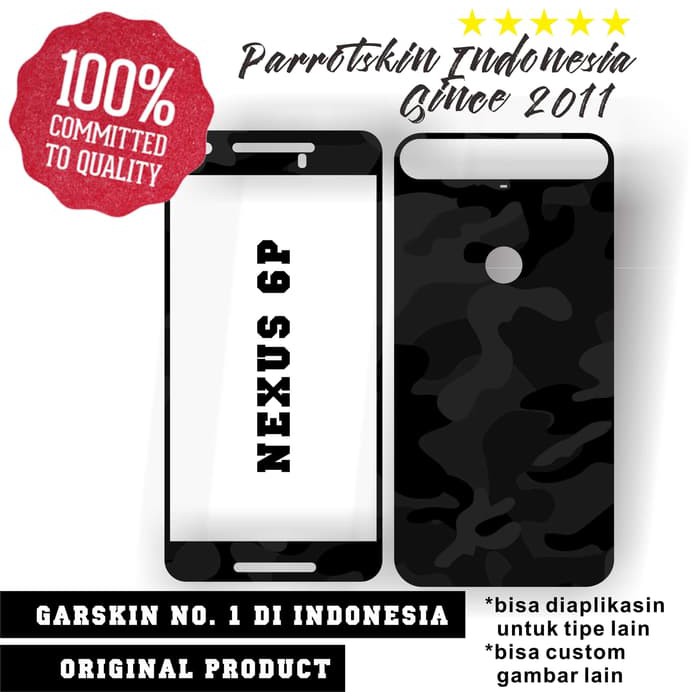 Ốp Lưng Garskin Skin Huawei Nexus 6p Họa Tiết Rằn Ri