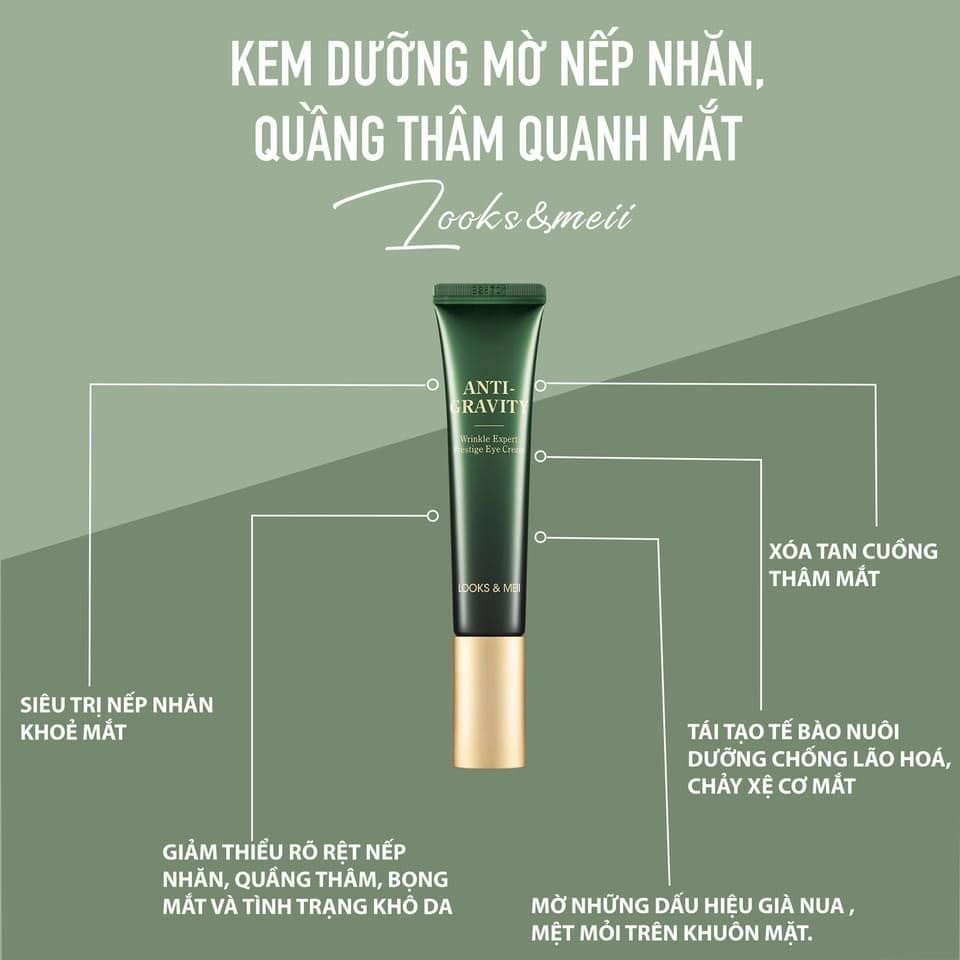 Kem dưỡng mờ xếp nhăn, quần thâm mắt Locks & Mei