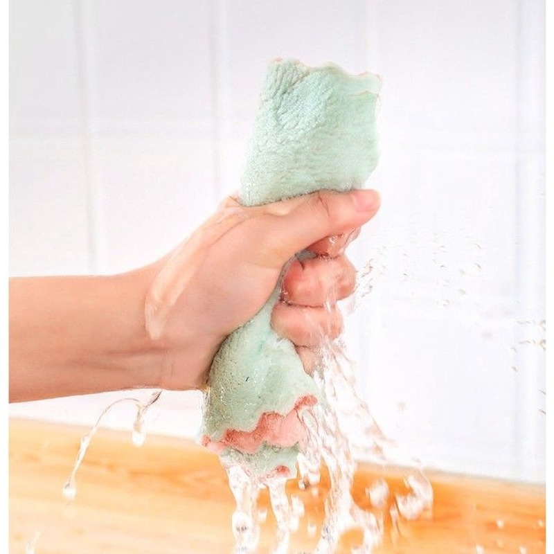 Khăn lau chén dĩa sợi nhỏ độ thấm cao tiện dụng cho nhà bếp