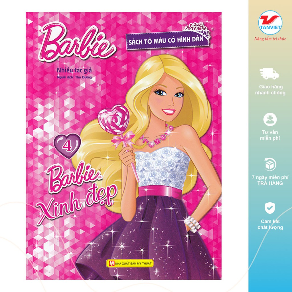 Bộ Sách Tô Màu - Barbie Xinh Đẹp (4 Cuốn)