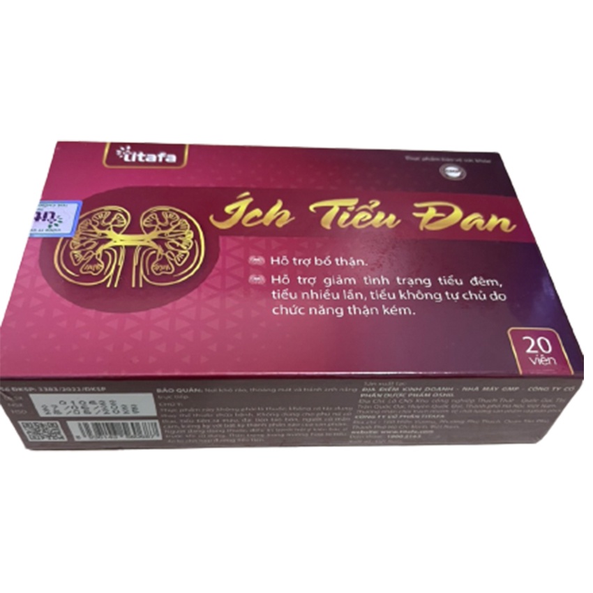Ích Tiểu Đan hỗ trợ giảm tình trạng tiểu đêm, tiểu nhiều lần &amp; tiểu không tự chủ do chức năng thận kém 20v - Cvspharmacy