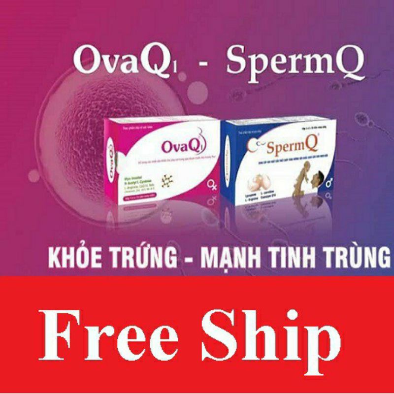 Ovaq1 và SpermQ - Hỗ trợ mang thai tự nhiên🔥Cam kết chính hãng🔥