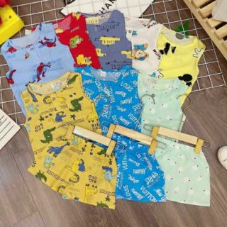 COMBO 3 BỘ- Đồ bộ lanh lụa cho bé trai