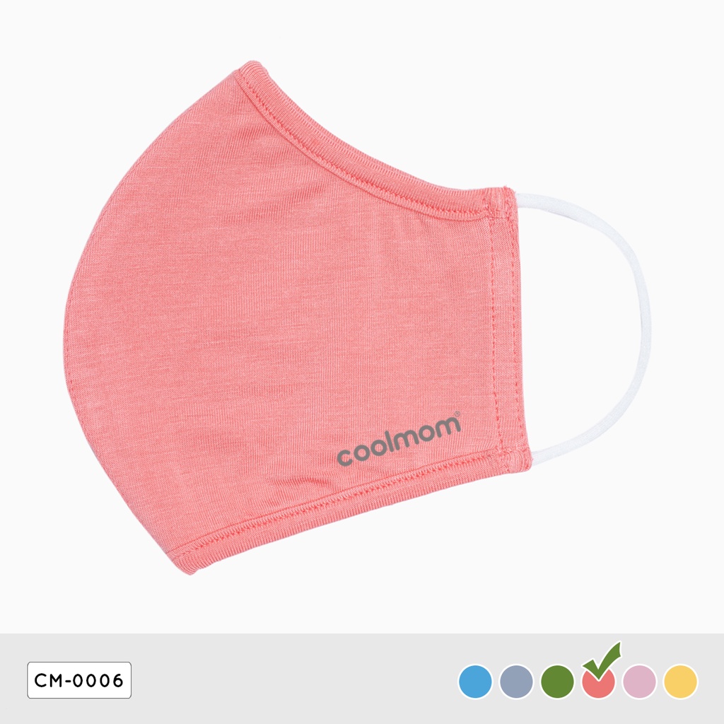 Khẩu trang người lớn Coolmom chất liệu sợi tre cao cấp / CM-0006