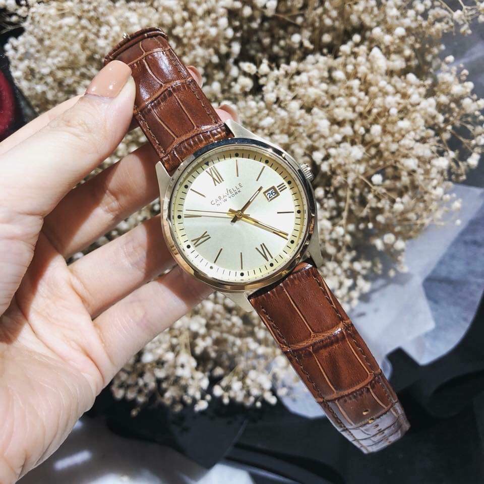 Đồng hồ Nam CARAVELLE CRVD011 - Quartz - dây da