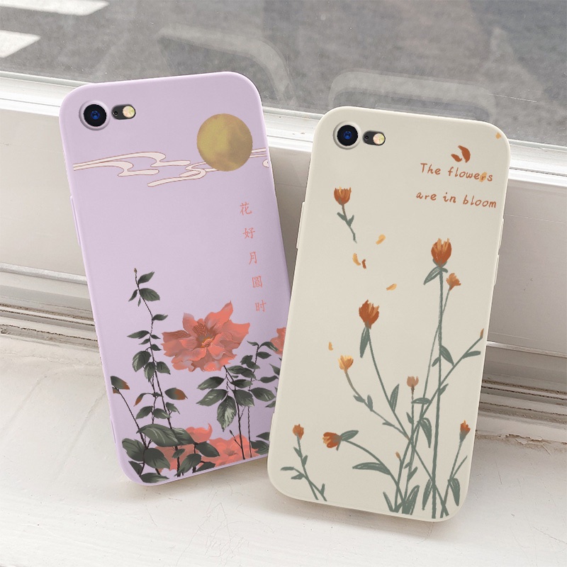 Ốp lưng Những bông hoa đẹp Phone Case For iPhone 8 7 Plus 8Plus 7 7Plus SE2020 Vỏ điện thoại mềm silicon lỏng