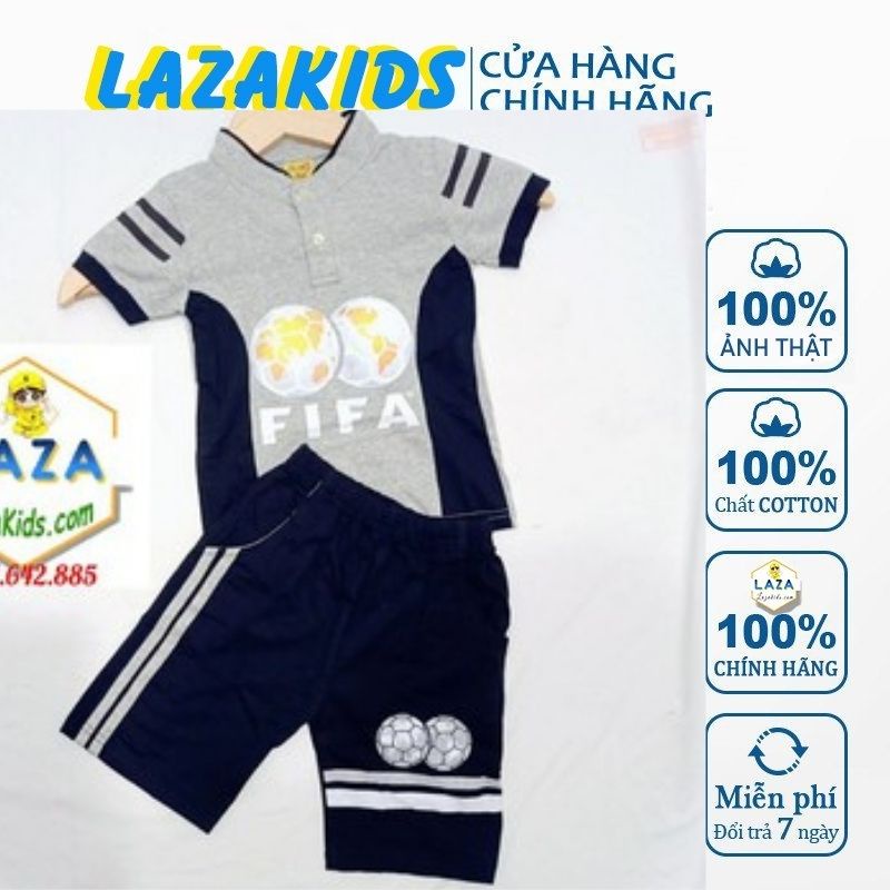 Đồ bộ bé trai size đại 8-60kg thun cotton 4 chiều chính phẩm sài gòn Lazakids cực sang