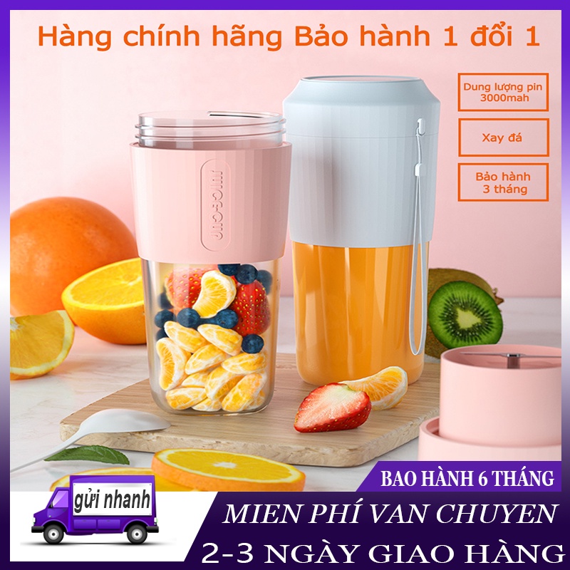 Máy xay sinh tố cầm tay Juice Cup dung tích 500ml pin 3000mah công suất 50W