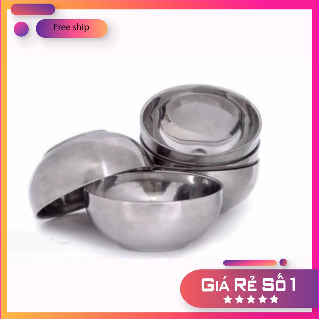 @ HOT FREESHIP Bát Inox 2 Lớp Chơn Cách Nhiệt đủ kích cỡ GIÁ TỐT CHỈ CÓ Ở TIỆN ÍCH SHOP .!!