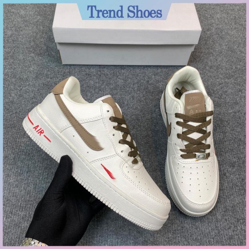 Giày N.i.k.e Air Force 1 Low Vệt Nâu, Nike af1 Đế Cao 3cm Hot Trend 2022 🕹 !