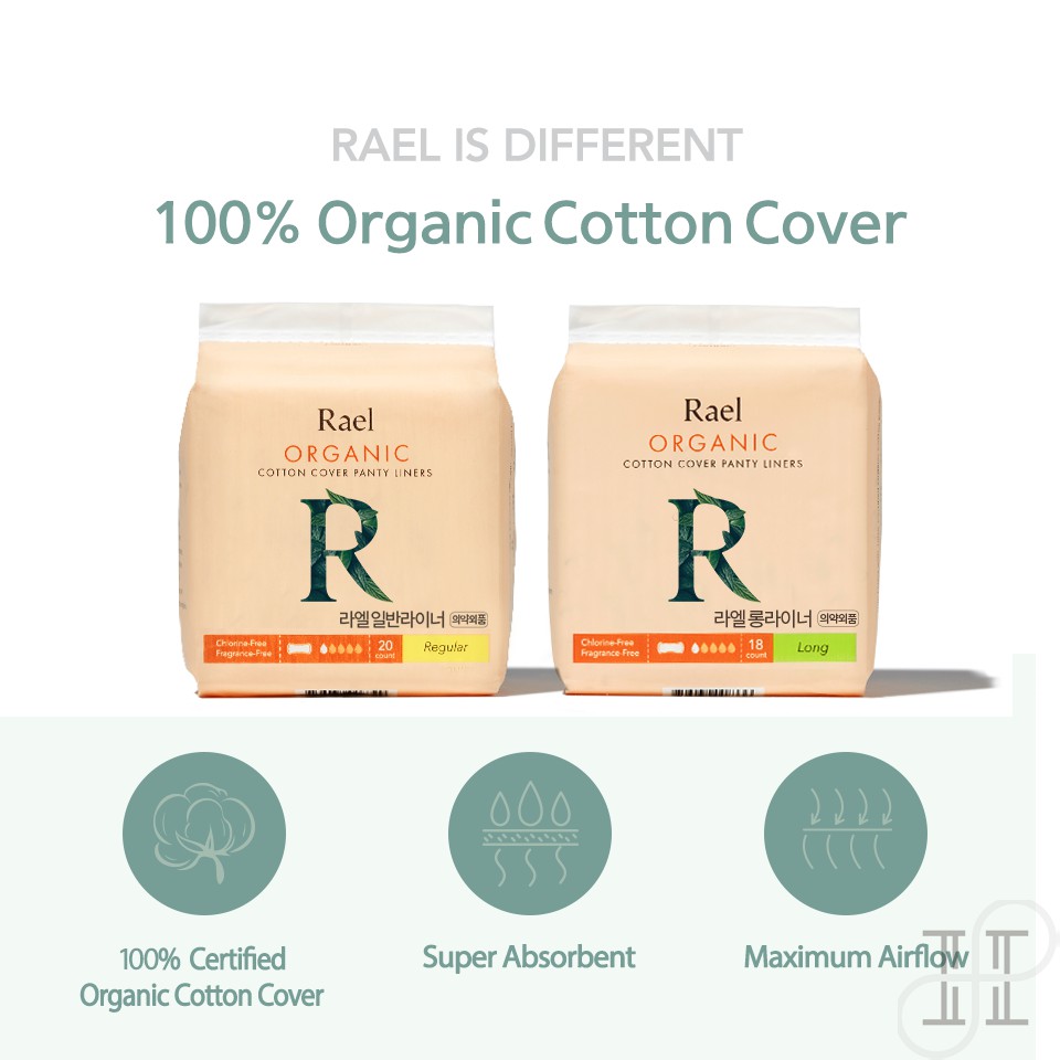 Miếng Đệm Cotton Hữu Cơ Hữu Cơ Siêu Mỏng Rael