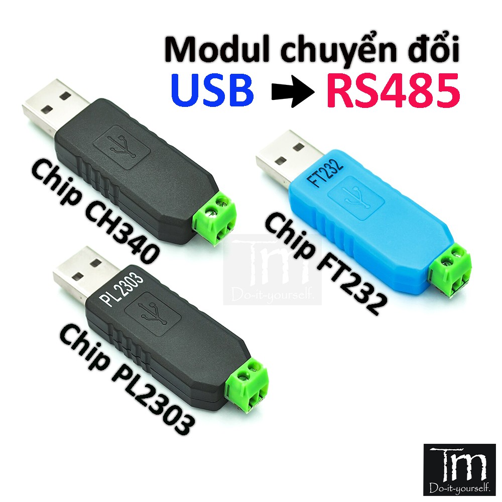 USB Chuyển Đổi TTL Sang RS485 Chip CH340 - PL2303 - FT232