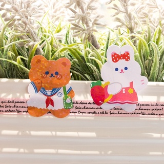 1 Pcs Kawaii Sticker Bear Rabbit Stickers Diary Scrapbook Decor