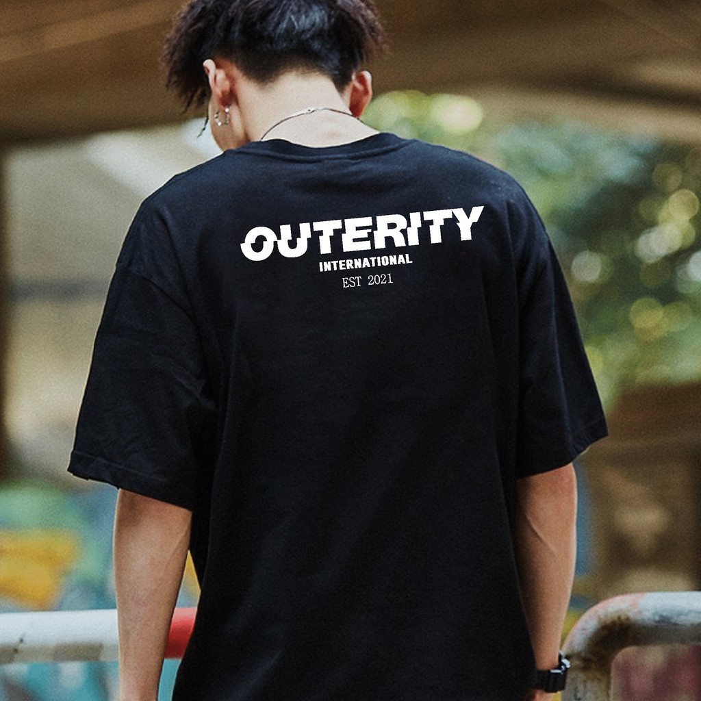 Áo thun tay lỡ Gấu 194 Unisex from rộng phong cách Local Brand Ulzzang vải coton cao cấp dày dặn, co dãn - OUTERITY | BigBuy360 - bigbuy360.vn