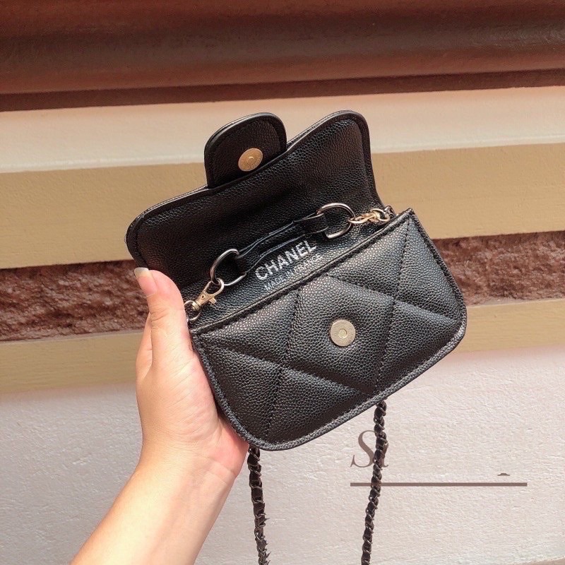 Túi mini đeo chéo trần trám to hàng hàng đẹp full hộp (cam kết chuẩn ảnh)