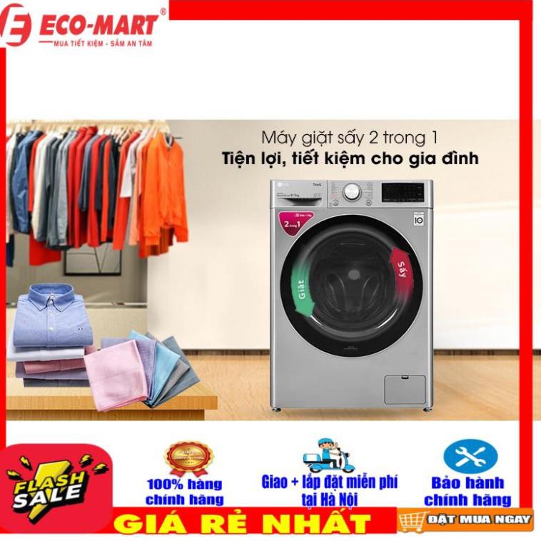 FV1409G4V Máy giặt sấy LG Inverter 9 kg FV1409G4V