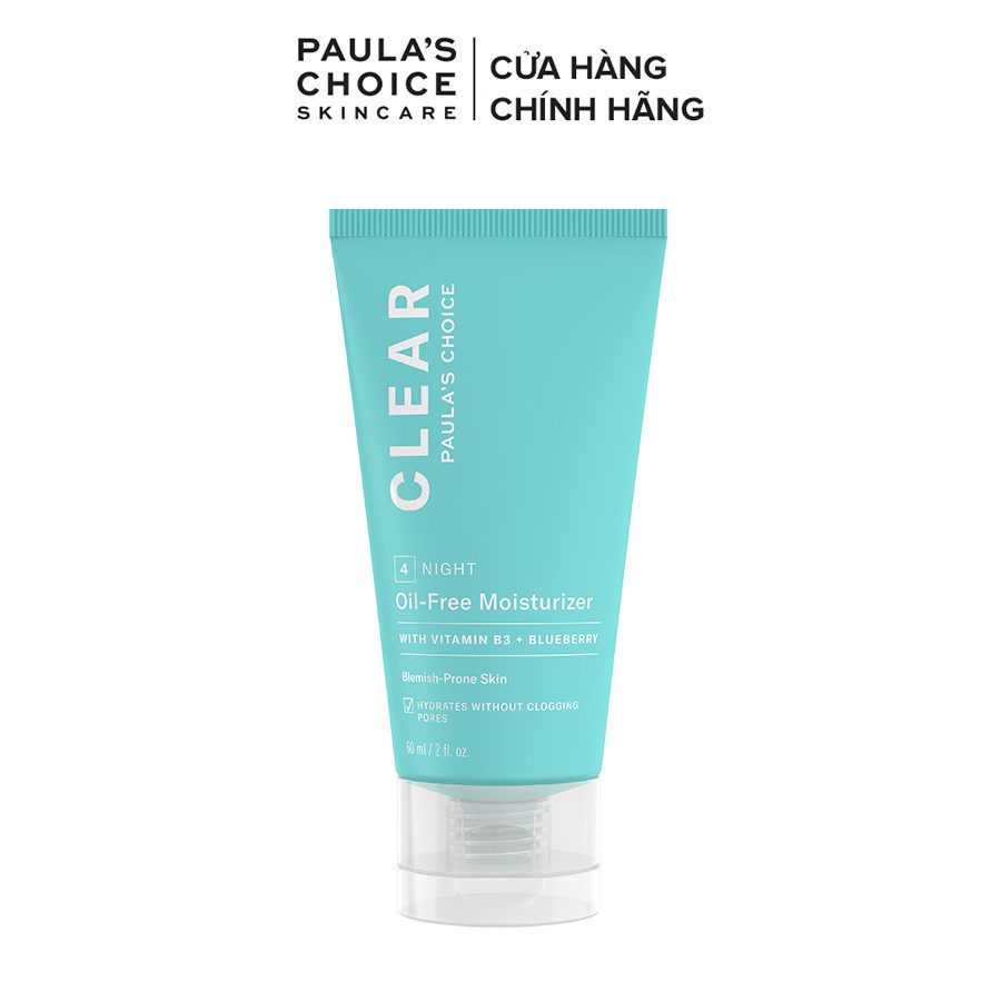 Kem Dưỡng ẩm dịu nhẹ không chứa dầu dành cho da mụn Paula's Choice Clear Oil -Free Moisturizer full size 60ml Mã: 3800