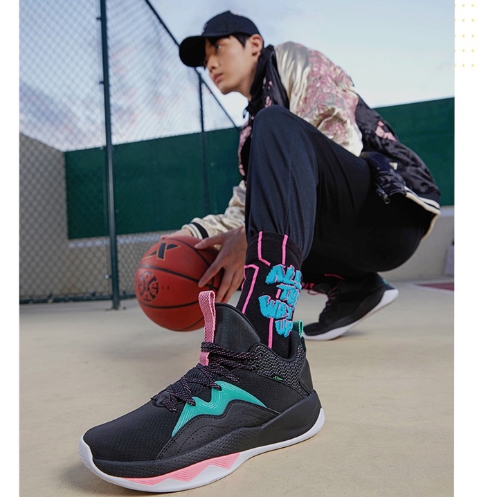 Giày Bóng Rổ Phối Lưới Chống Trượt Thoáng Khí Thoải Mái Thời Trang 2022 Cho Nam Giới