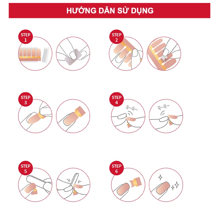 Bộ 16 Mảnh Dán Móng Tay Đơn Giản, Kiểu Dáng Thời Trang LALAJOY Real Nail Sticker