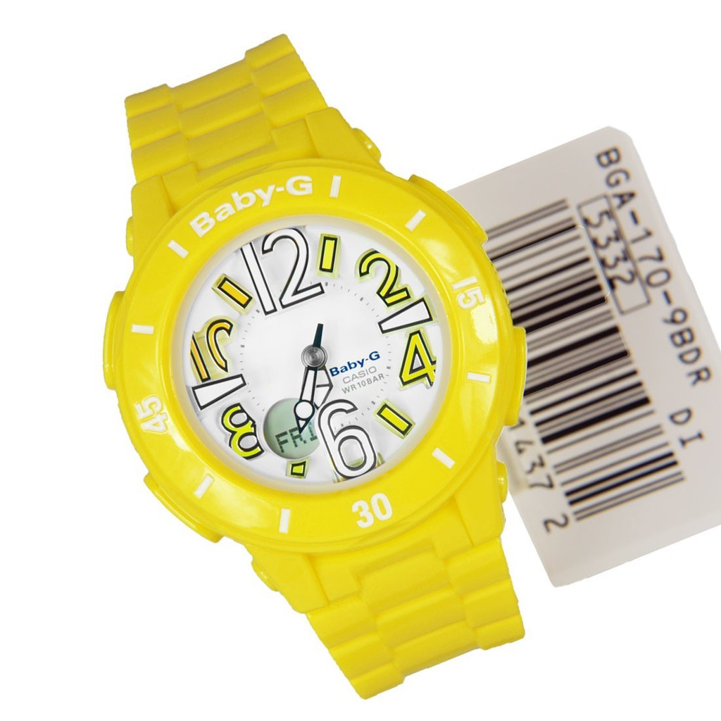 Đồng hồ Nữ Baby-G Casio dây nhựa kim-điện tử BGA-170-9BDR - Chính hãng Casio Anh Khuê
