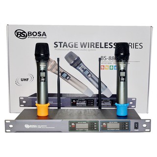 Micro karaoke không dây bosa bs-8800w - màu đen- tặng kèm chống lăn