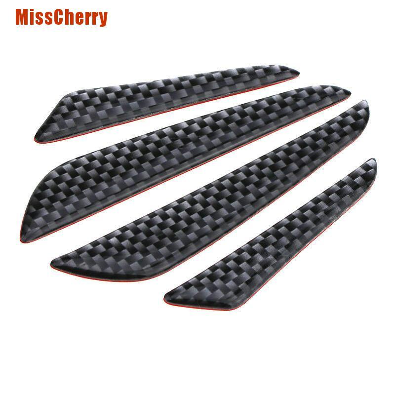 Bộ 4 Miếng Dán Bảo Vệ Cửa Xe Hơi Bằng Sợi Carbon Chống Va Chạm Tiện