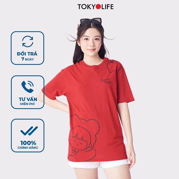 TEEN/Áo T-Shirt cổ tròn TOKYOLIFE I3TSH907K