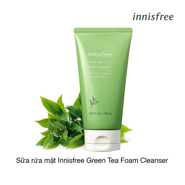 [FULL SIZE] Sữa Rửa Mặt Trà Xanh Innisfree Green Tea Foam Cleanser - 150ml