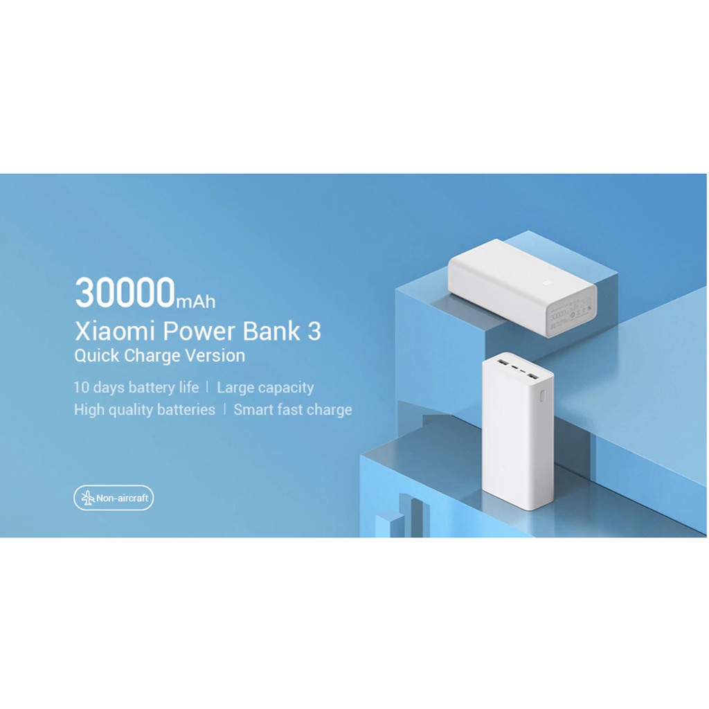 Pin sạc dự phòng 30000mAh Xiaomi gen 3 18W