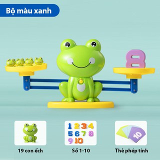 Đồ chơi giáo dục toán học cho trẻ em ếch cân bằng trọng lượng hỗ trợ học toán và phép tính hiệu quả tư duy BABY MAX