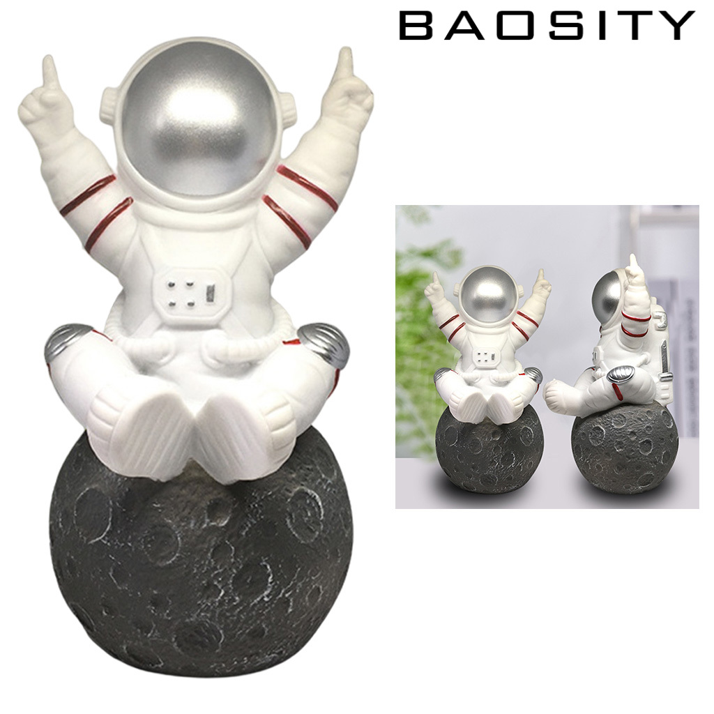 [BAOSITY]Astronaut Shape Bluetooth Portable Speaker with Mic FM TF Card USB  golden