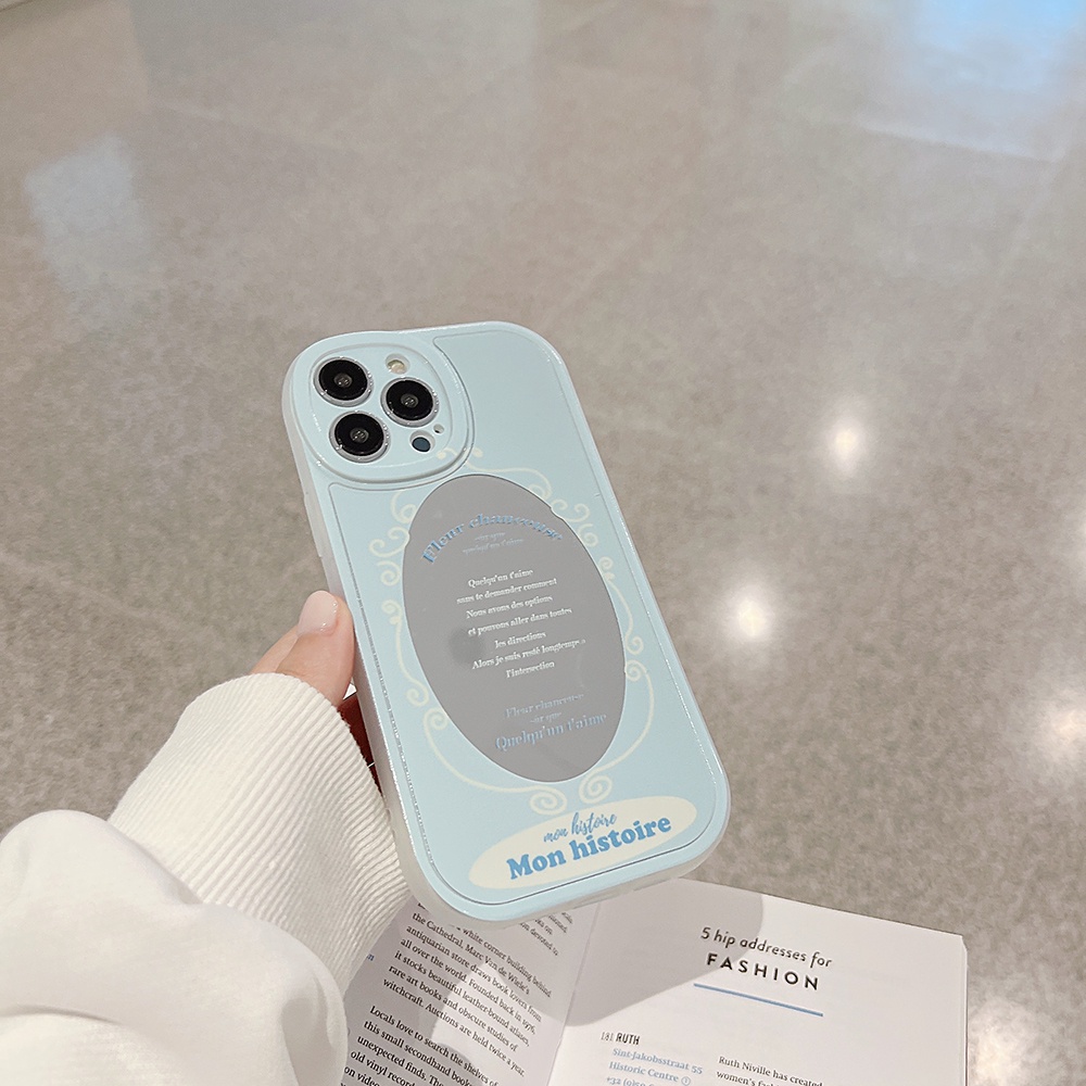 Ốp Điện Thoại Chống Sốc Tráng Gương Họa Tiết Mèo Cho iPhone 11 12 13 Pro max mini XS max xr 7 8 se2020 plus