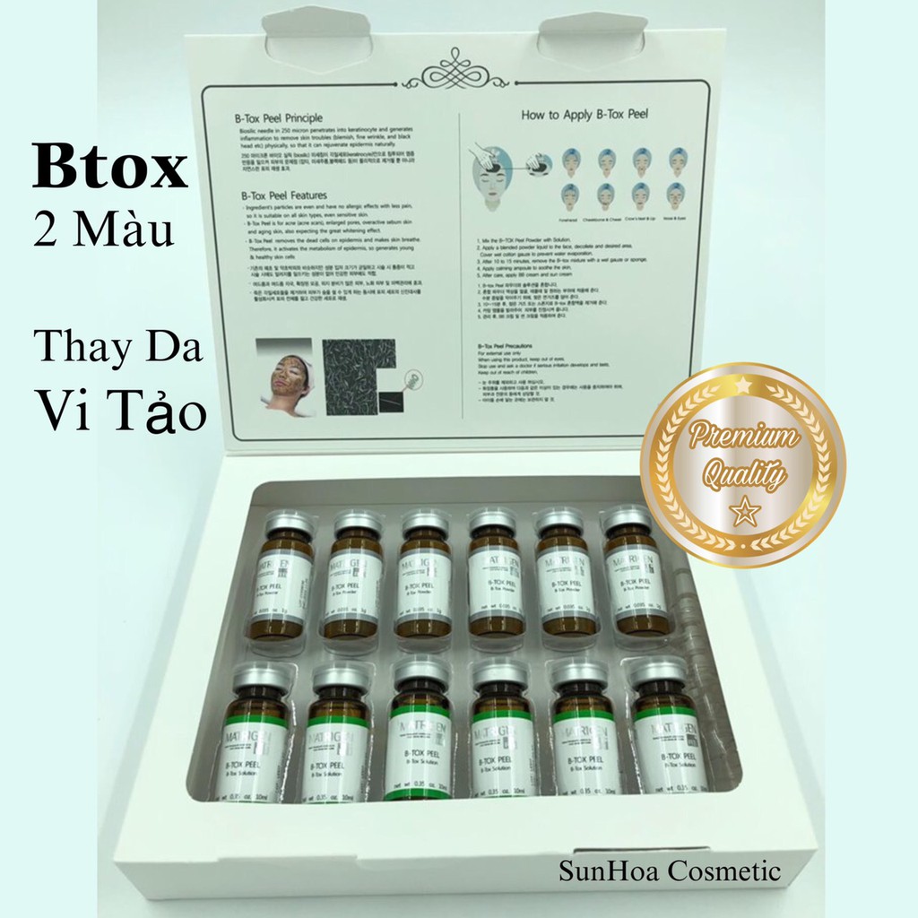 Tảo Btox 2 Màu-Thay Da Vi Tảo Biển (1hộp)