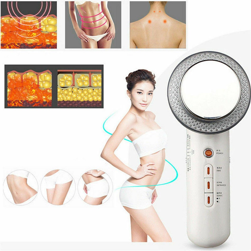 Máy Mát Xa Sóng Siêu Âm 3 Trong 1 Giúp Làm Thon Gọn Cơ Thể Tiện Dụng
