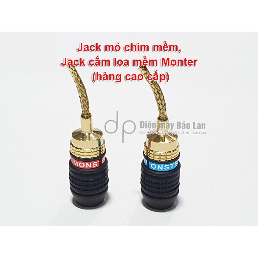 Jack mỏ chim mềm, Jack cắm loa mềm Monter